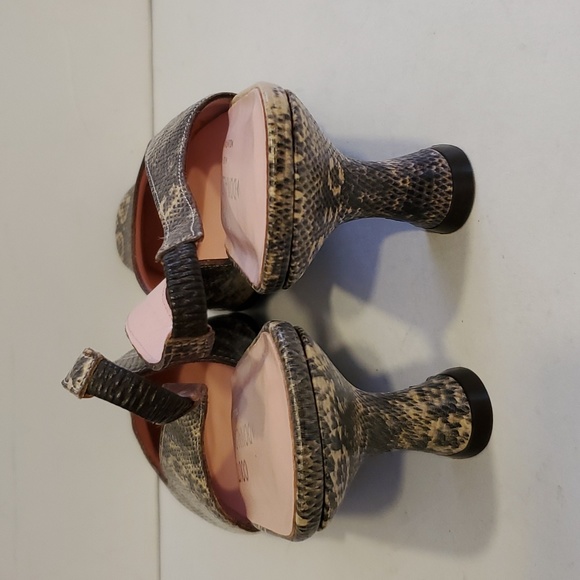 Donald Pliner Couture Munir Slingback Leather Python Pumps Size 7.5M NWOT'S - Picture 4 of 12